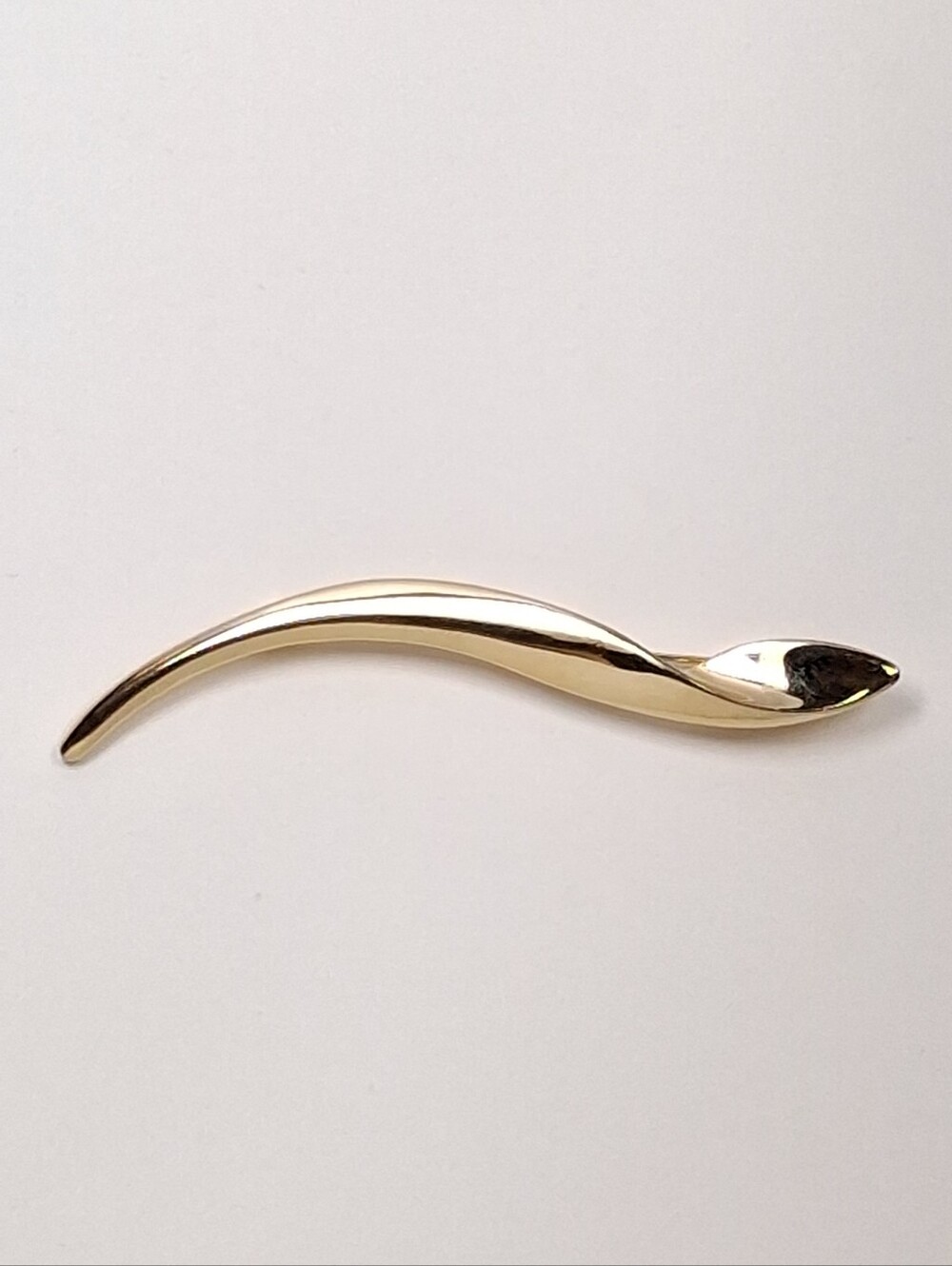 Vintage Modernist Abstract Wave Brooch